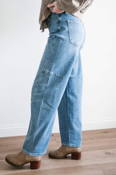 Lovervet Ellora High Rise Wide Barrel Jeans