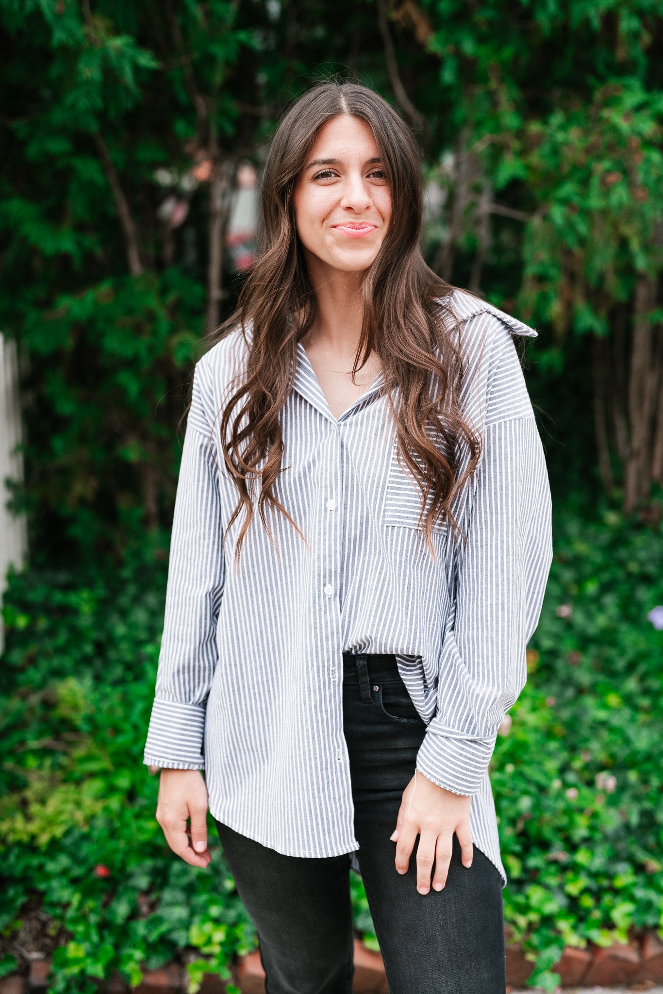 Coastal Pinstriped Set - Top