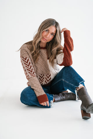 Harvest Patchwork Knit Sweater