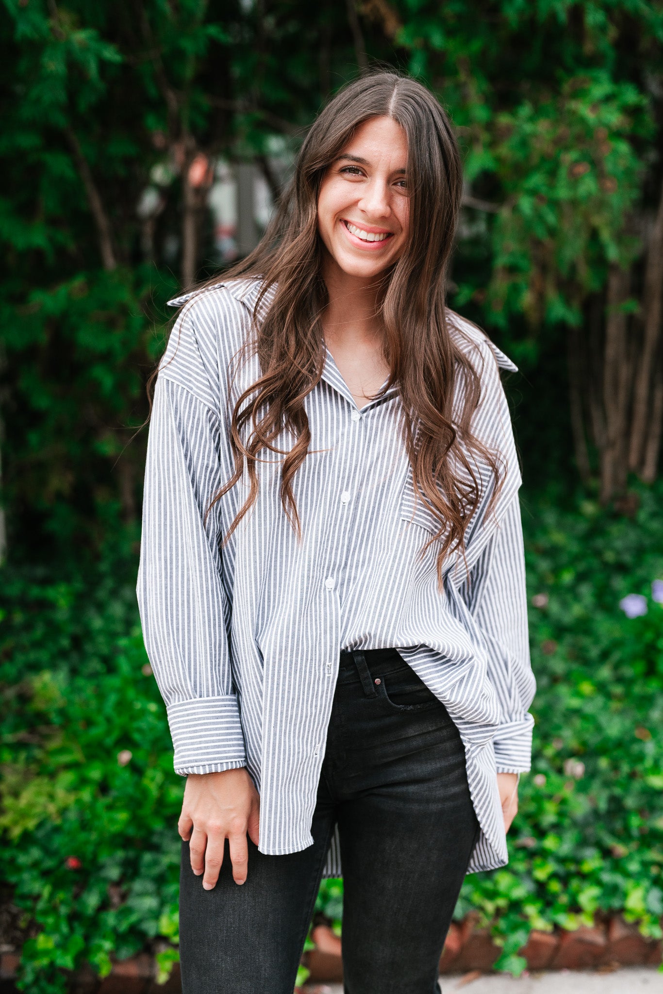 Coastal Pinstriped Set - Top