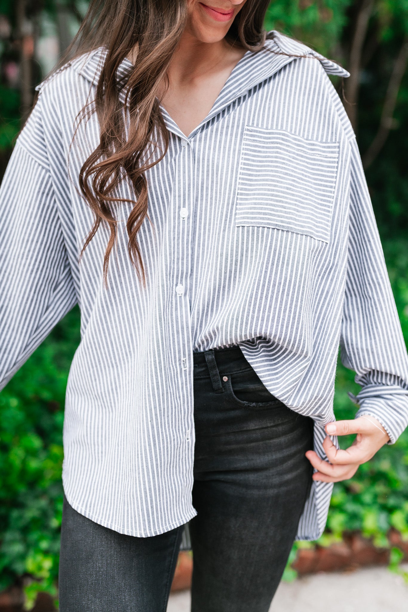 Coastal Pinstriped Set - Top