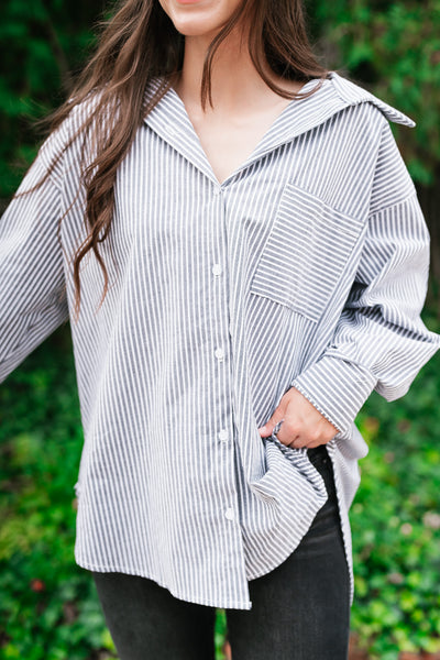 Coastal Pinstriped Set - Top