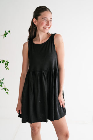 Yours Truly Mini Dress - Black