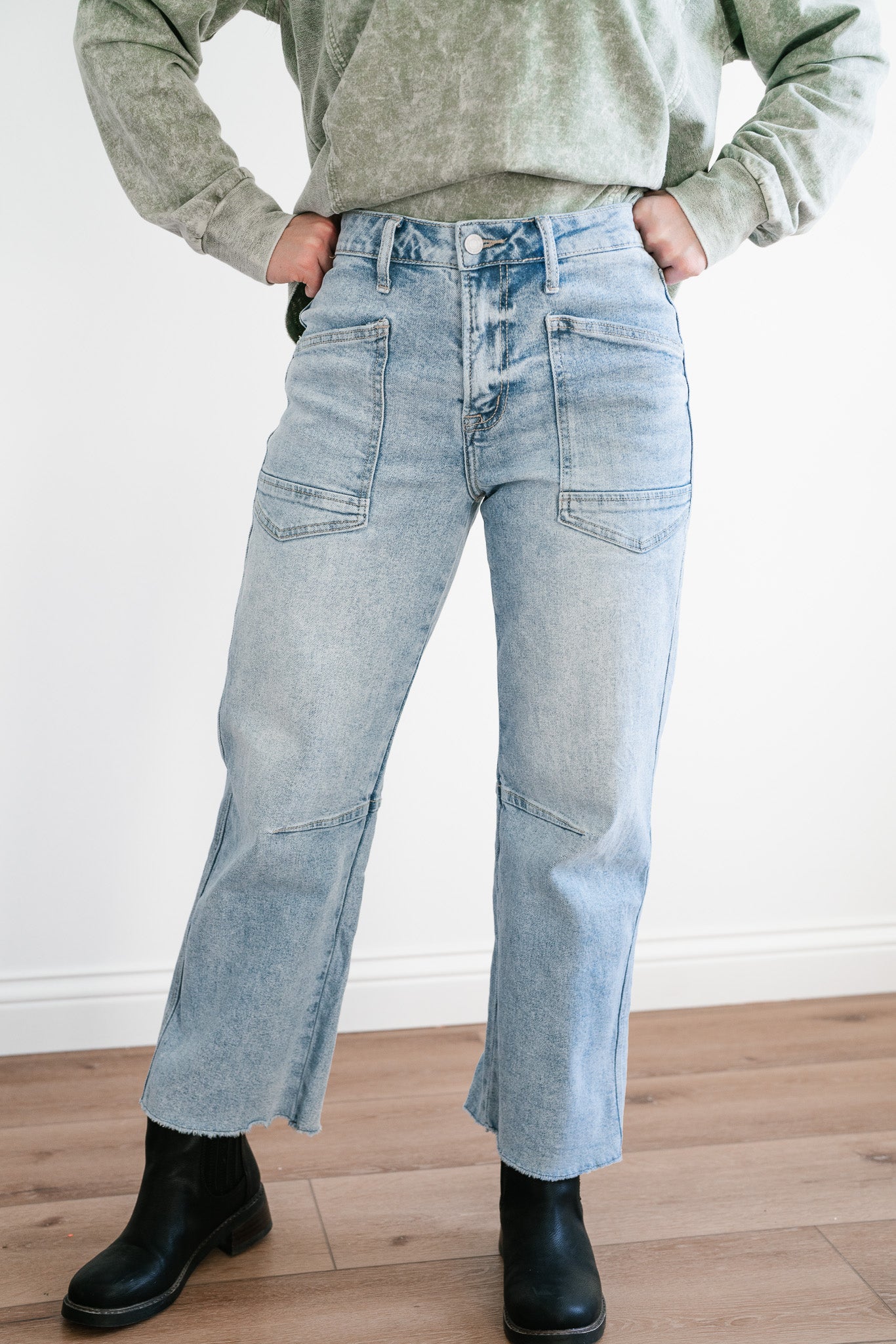 Vervet Noah High Rise Barrel Jeans