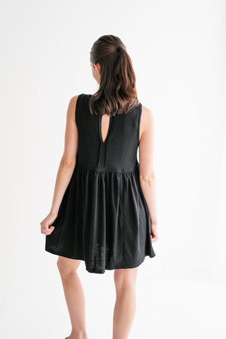 Yours Truly Mini Dress - Black