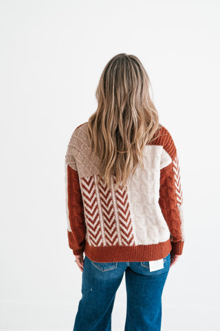Harvest Patchwork Knit Sweater