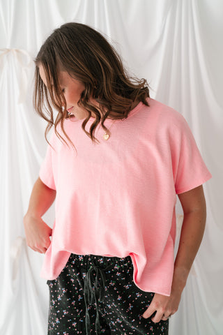 Pure Ease Relaxed Top - Soft Pink