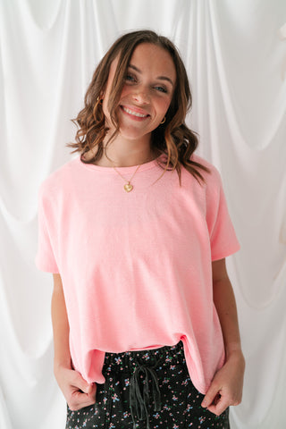 Pure Ease Relaxed Top - Soft Pink