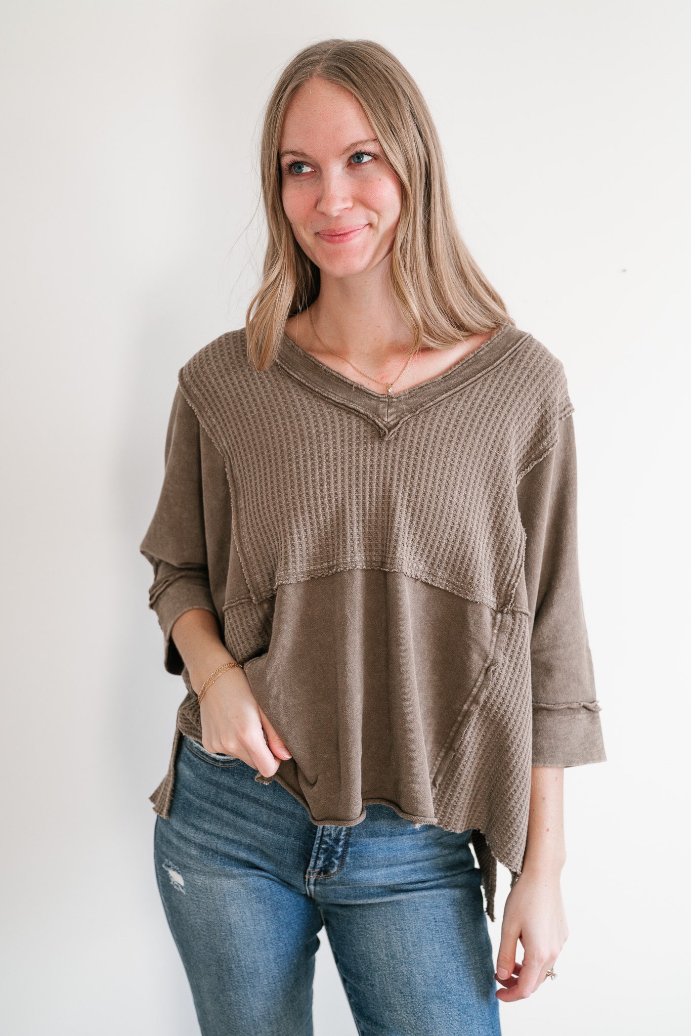 Back To You Waffle Knit Top