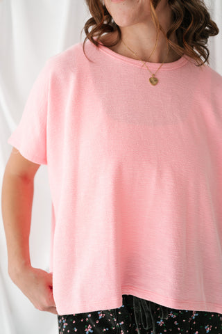Pure Ease Relaxed Top - Soft Pink