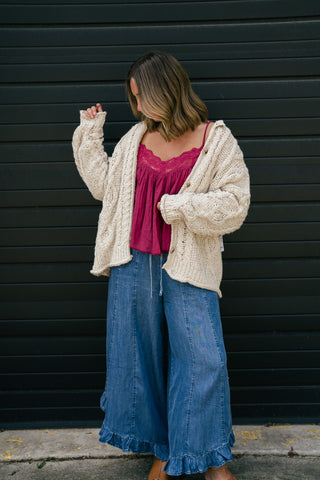 Free People Opal Knit Cardi