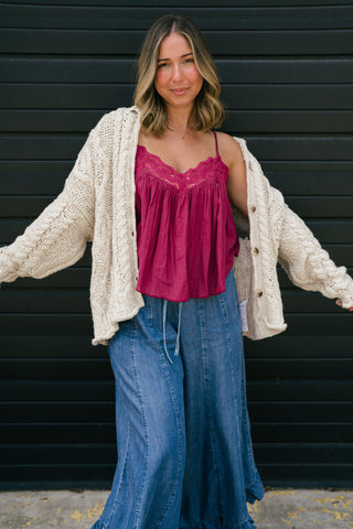 Free People Opal Knit Cardi