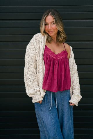 Free People Opal Knit Cardi
