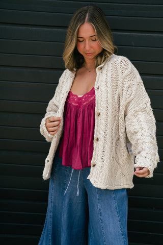 Free People Opal Knit Cardi