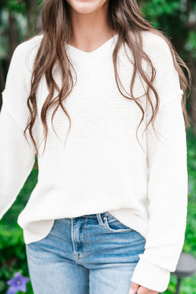 Hold My Hand Knit Long Sleeve Sweater Top