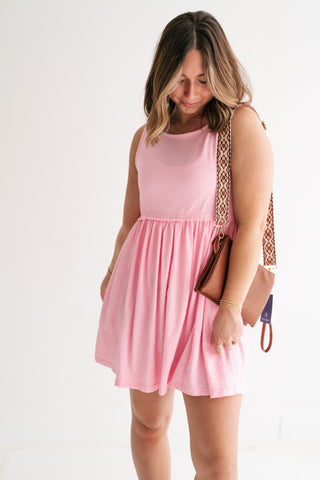 Yours Truly Mini Dress - Pink