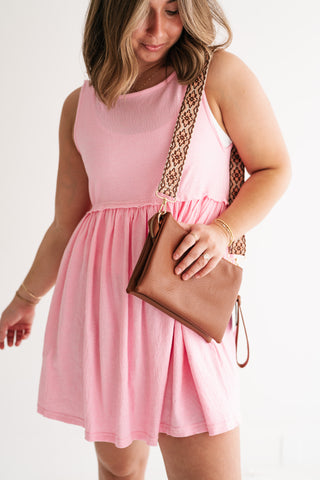 Yours Truly Mini Dress - Pink