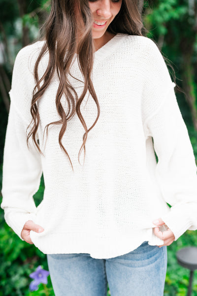 Hold My Hand Knit Long Sleeve Sweater Top