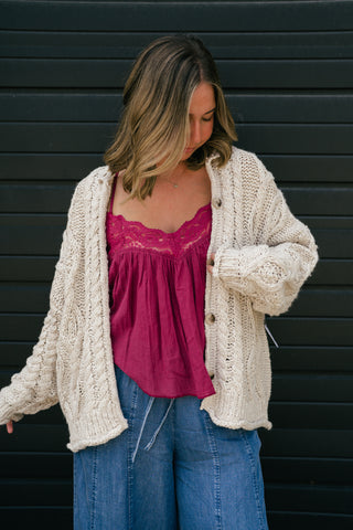Free People Opal Knit Cardi