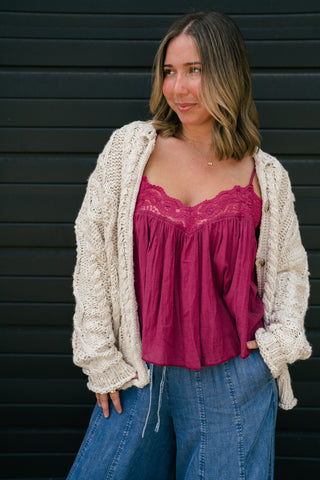 Free People Opal Knit Cardi