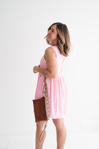 Yours Truly Mini Dress - Pink
