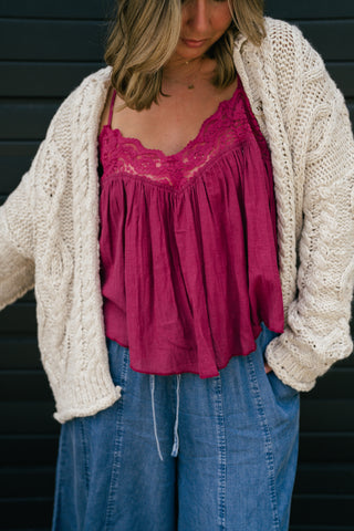 Free People Opal Knit Cardi
