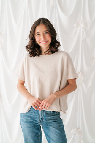 Pure Ease Relaxed Top - White Sand