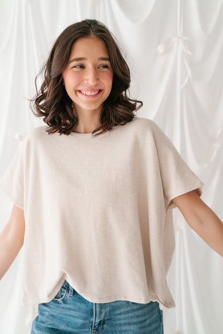 Pure Ease Relaxed Top - White Sand