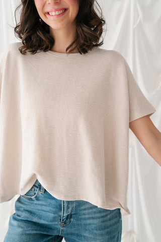 Pure Ease Relaxed Top - White Sand