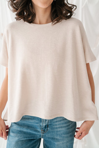 Pure Ease Relaxed Top - White Sand