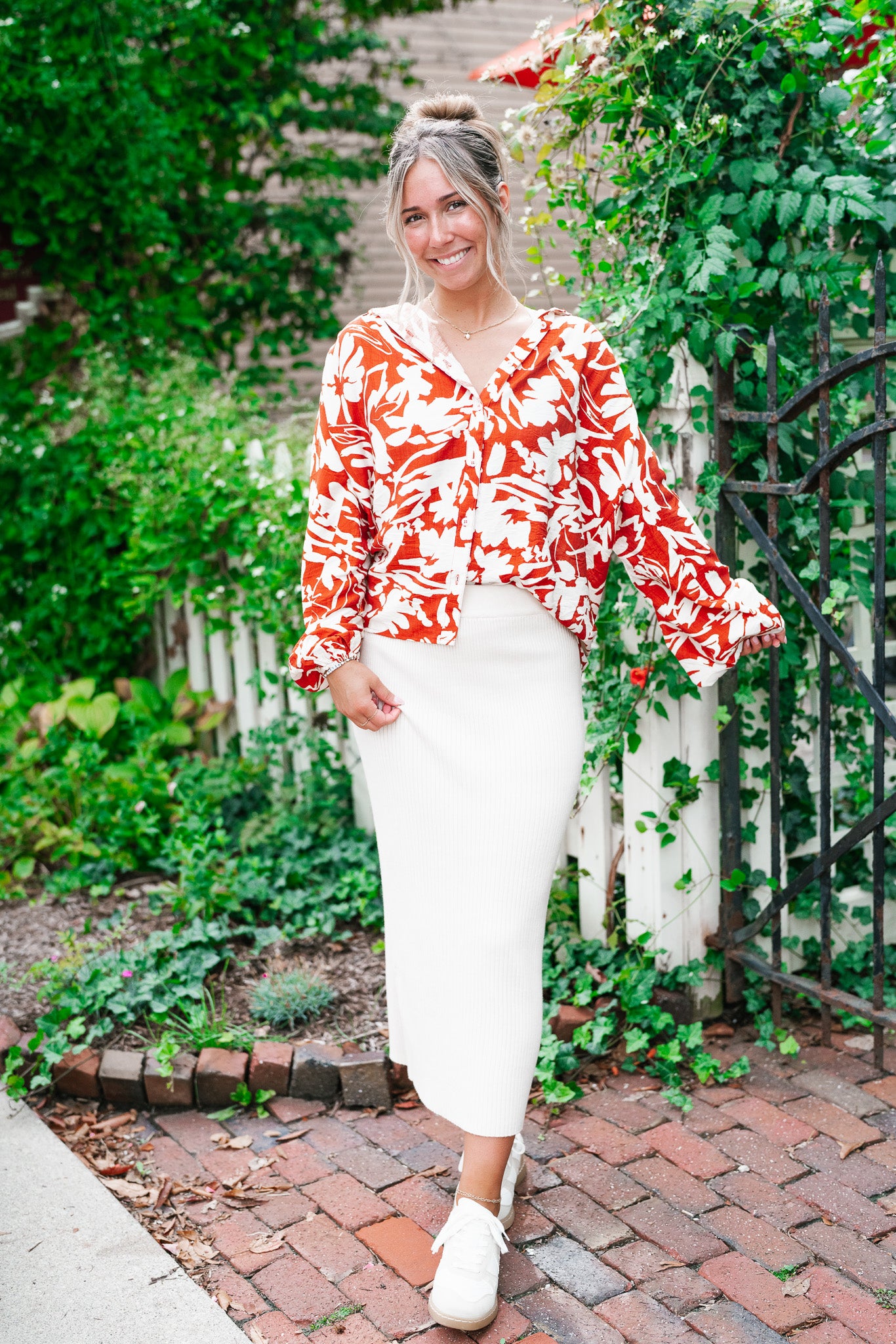 Hamptons Ready Floral Button Up