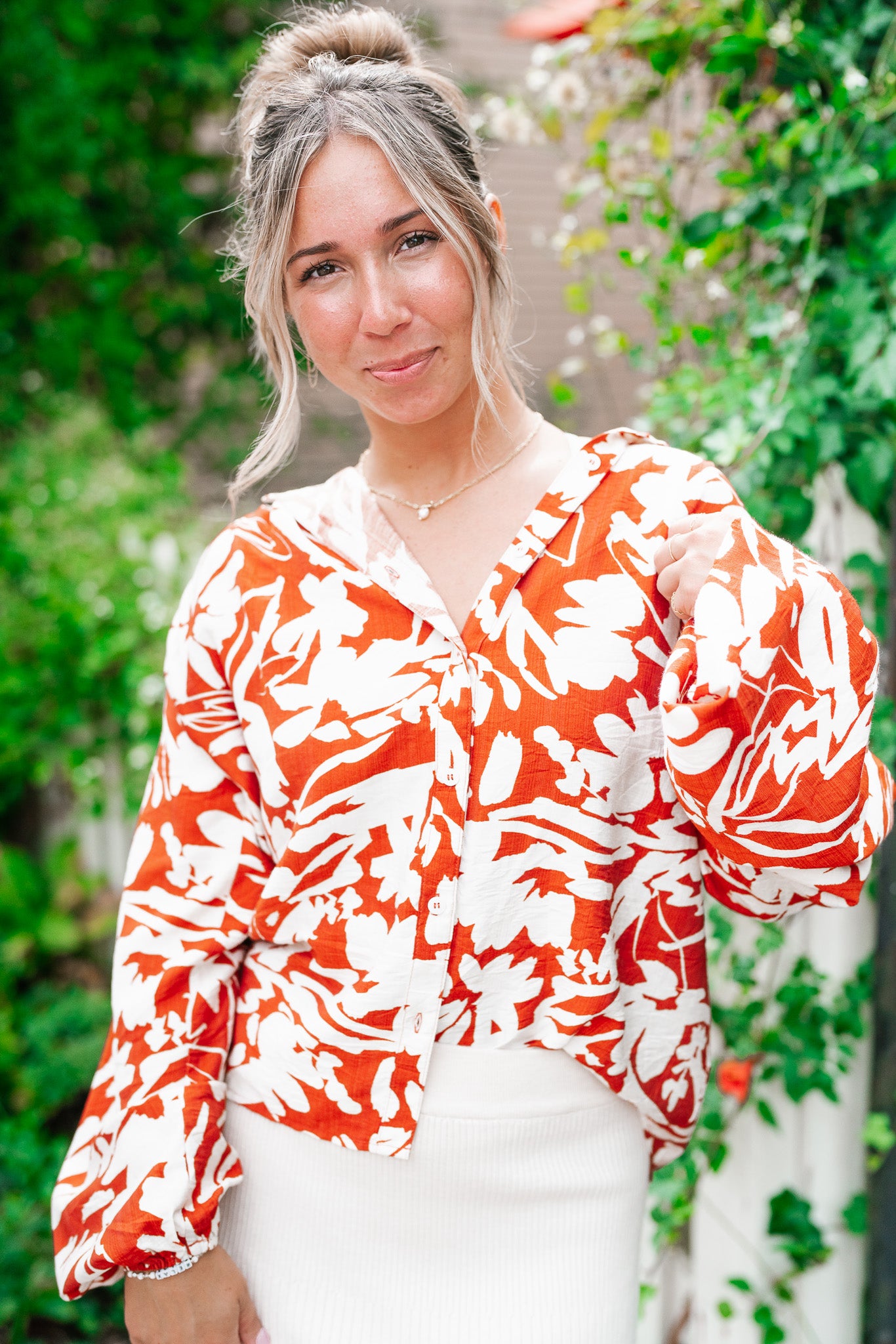 Hamptons Ready Floral Button Up