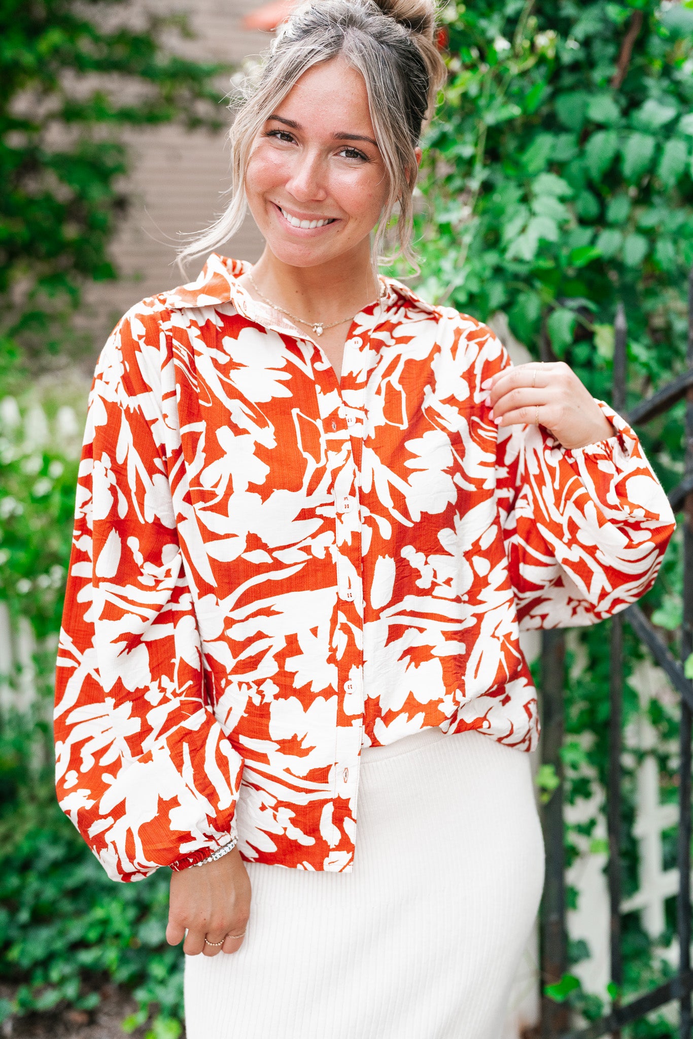 Hamptons Ready Floral Button Up