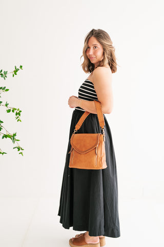 Spring Harbor Stripe Strapless Midi Dress