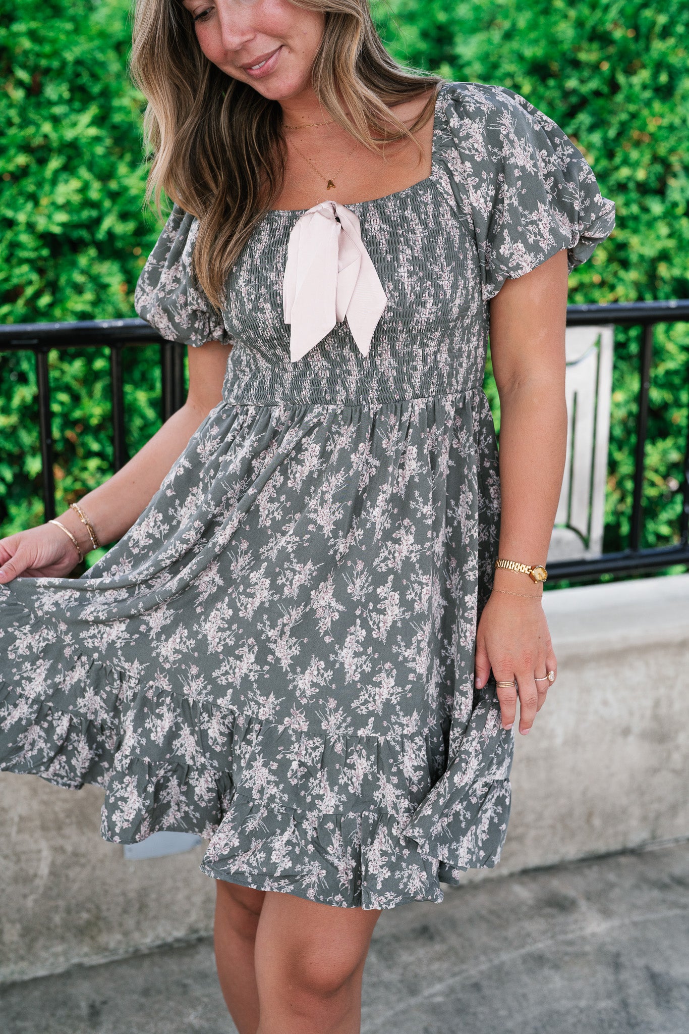 Rosewood Poetry Mini Dress