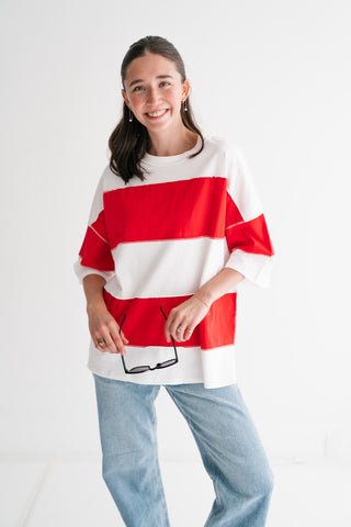 Picnic Ready Stripe Top - Red