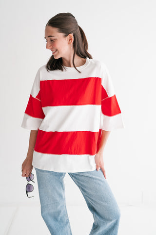 Picnic Ready Stripe Top - Red