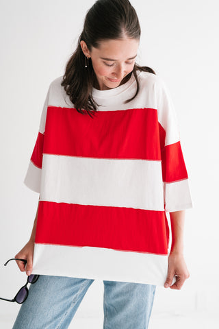 Picnic Ready Stripe Top - Red