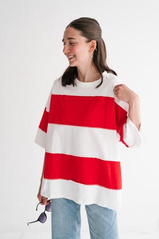 Picnic Ready Stripe Top - Red