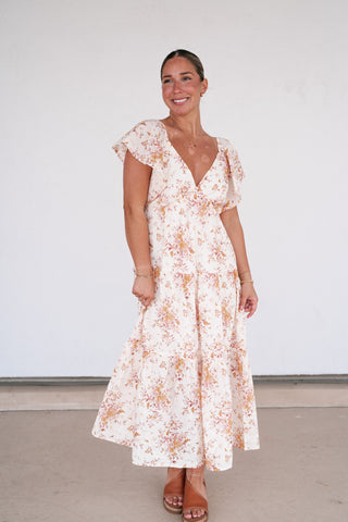 Always Yours Floral Midi Dress
