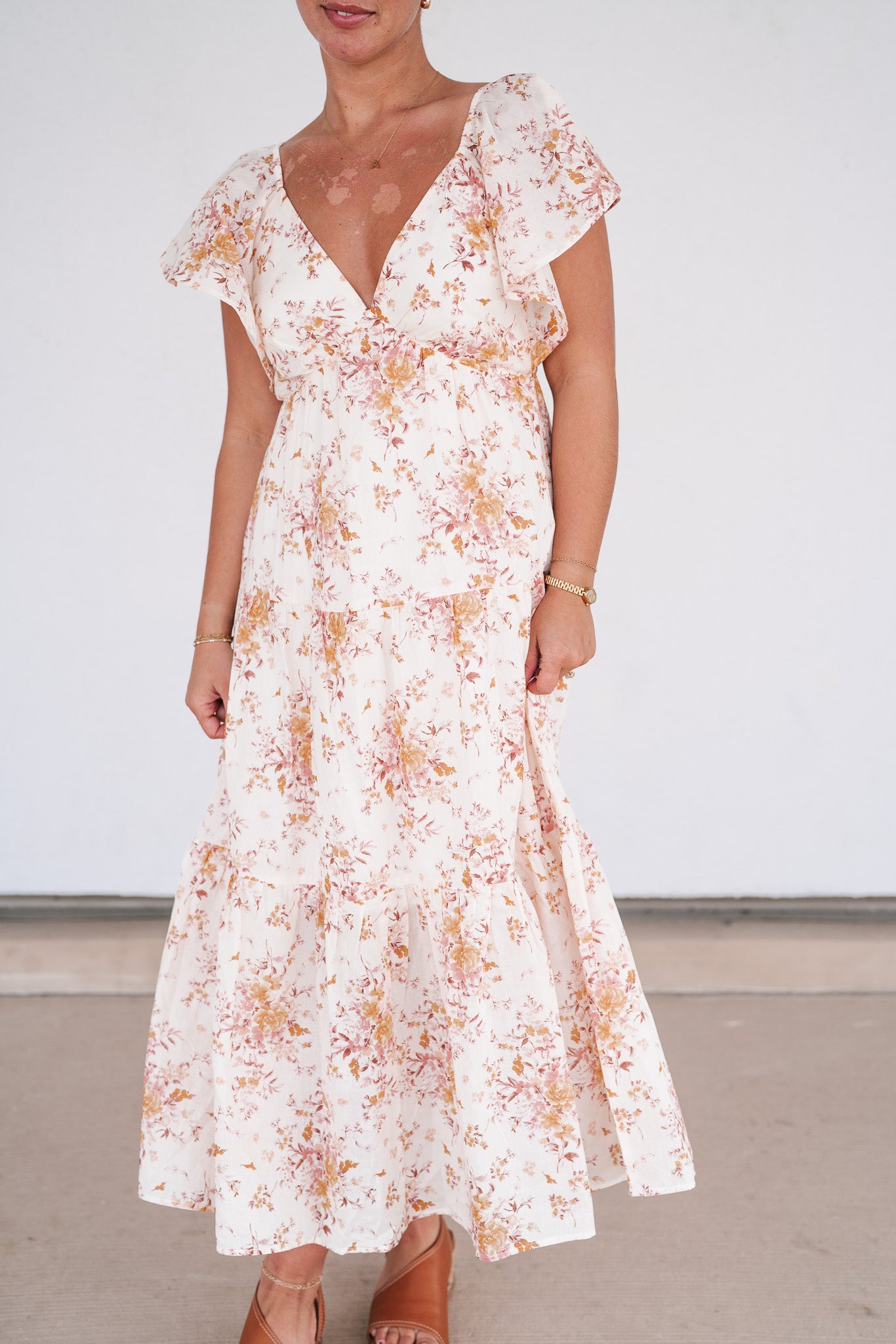 Always Yours Floral Midi Dress