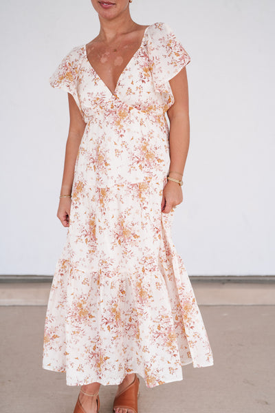 Always Yours Floral Midi Dress