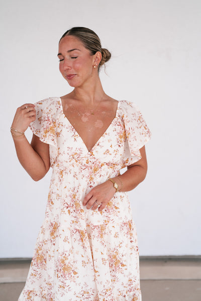 Always Yours Floral Midi Dress