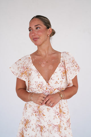 Always Yours Floral Midi Dress