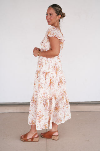 Always Yours Floral Midi Dress