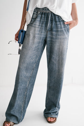 Harper High-Rise Barrel Leg Jeans