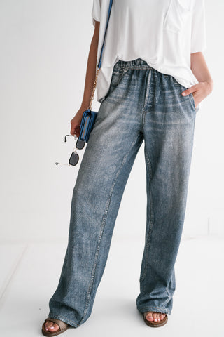 Harper High-Rise Barrel Leg Jeans