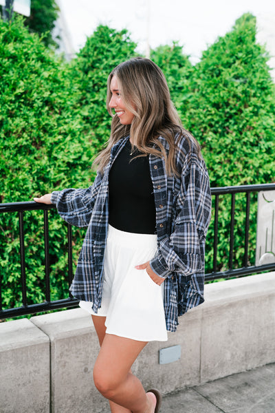 Fireside Flannel - Navy