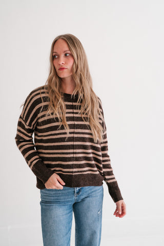 Ashwood Striped Long Sleeve Sweater