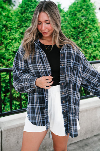 Fireside Flannel - Navy